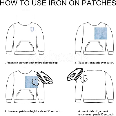Computerized Embroidery Cloth Iron On Patches DIY-GF0002-18A-1