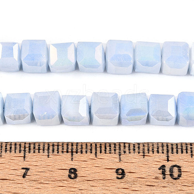 Anti-Tarnish Electroplate Glass Beads Strands GLAA-T025-6mm-10C-1