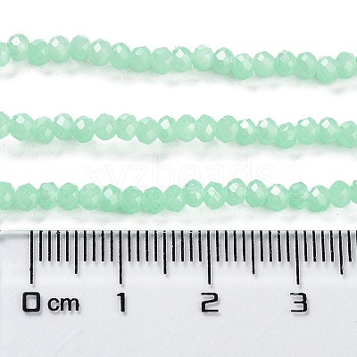Baking Paint Imitation Jade Glass Bead Strands DGLA-A034-J4MM-A22-1