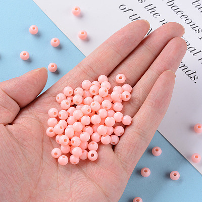 Opaque Acrylic Beads X-MACR-S370-C6mm-A12-1