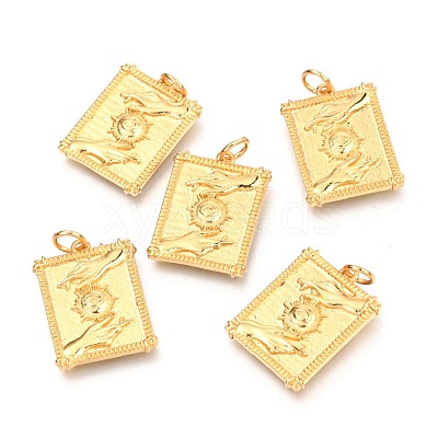 Brass Pendants KK-B027-01G-1