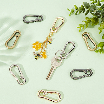 8Pcs 4 Colors Zinc Alloy Lobster Claw Clasps FIND-WR0004-55-1