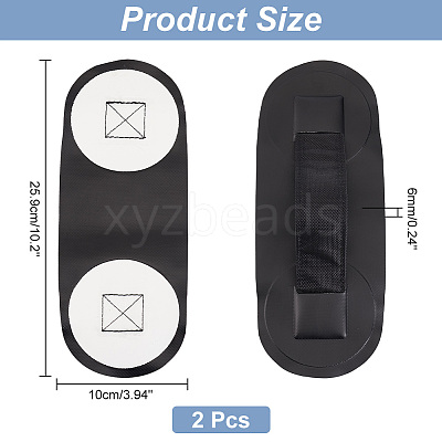 Imitation Leather Grab Handrail with Polyester Strap Handle FIND-WH0126-277-1