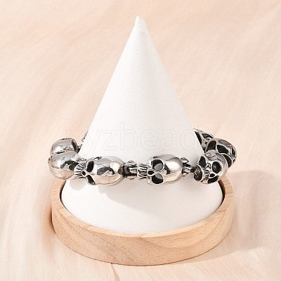 Halloween 304 Stainless Steel Link Chain Bracelets BJEW-D379-20B-AS-1