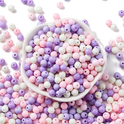 Opaque Acrylic Beads SACR-Q004-01I-1