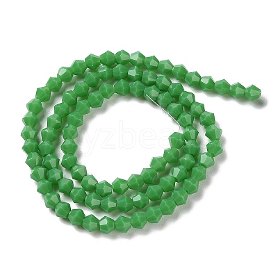 Opaque Solid Color Imitation Jade Glass Beads Strands EGLA-A039-P4mm-D08-1