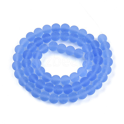 Transparent Glass Beads Strands X-GLAA-T032-T6mm-MD04-1
