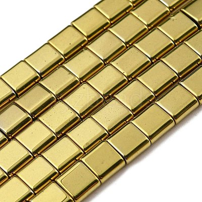 Electroplated Non-magnetic Synthetic Hematite Beads Strands G-C106-A02-16-1