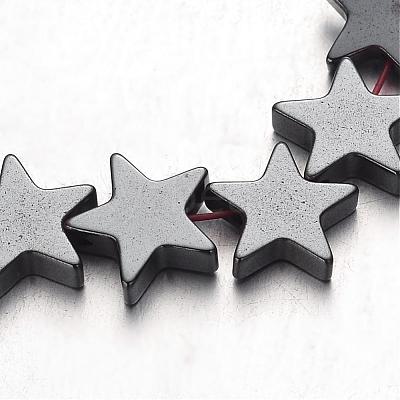 Non-magnetic Synthetic Hematite Bead Strands G-F300-24D-09-1