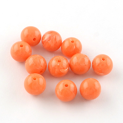 Round Imitation Gemstone Acrylic Beads OACR-R029-20mm-22-1