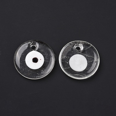 Handmade Lampwork Evil Eye Pendants LAMP-E106-02A-03-1