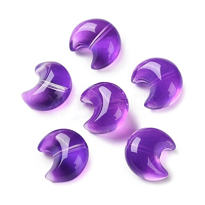 Baking Paint Transparent Glass Beads DGLA-F003-01L-1