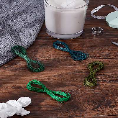 20M 4 Colors 2-Ply Round Waxed Cotton Thread Cords YC-LP0001-03C-1