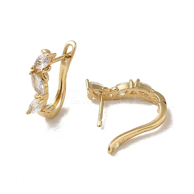 Brass Hoop Earrings EJEW-L271-13KCG-04-1