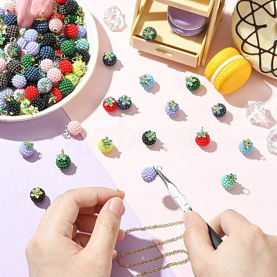 100Pcs Rubberized Style ABS Plastic Pendants KY-CJ0002-14-1