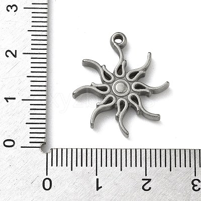 304 Stainless Steel Pendants STAS-P422-02B-P-1