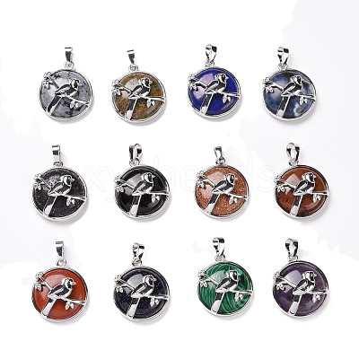 Natural & Synthetic Gemstone Pendants G-I321-03P-1