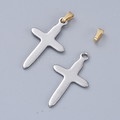 304 Stainless Steel Snap On Bails X-STAS-E436-27G-1