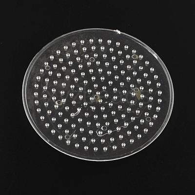 Flat Round ABC Plastic Pegboards used for 5x5mm DIY Fuse Beads DIY-Q009-13-1