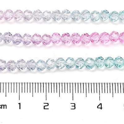 Transparent Painted Glass Beads Strands LS-DGLA-A034-T3mm-A10-1