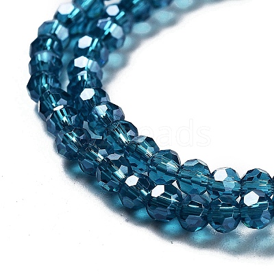 Electroplate Transparent Glass Beads Strands EGLA-A035-T3mm-A12-1