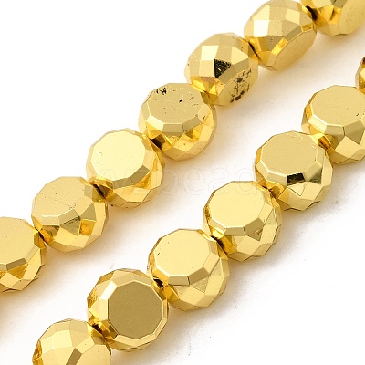 Electroplate Glass Beads Strands EGLA-F166-04B-1