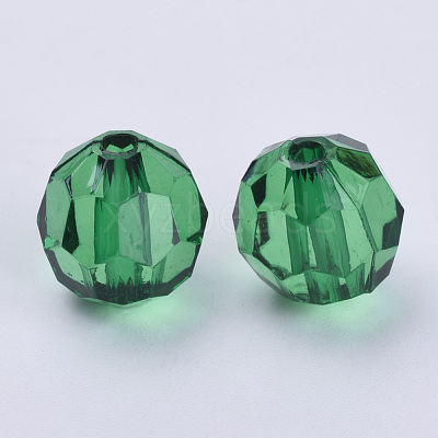 Transparent Acrylic Beads X-TACR-Q257-8mm-V17-1