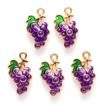 Autumn Theme Alloy Enamel Pendants ENAM-S121-080-1