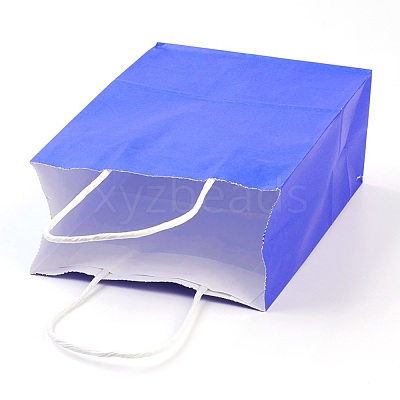 Pure Color Kraft Paper Bags AJEW-G020-A-04-1