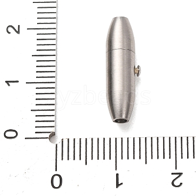 304 Stainless Steel Locking Tube Magnetic Clasps STAS-A151-02A-P-1