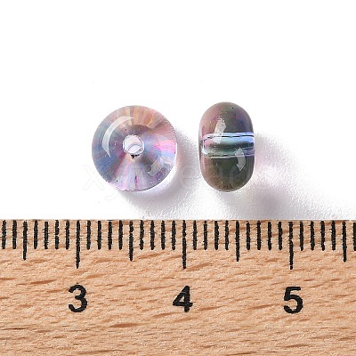 Baking Paint Transparent Glass Beads X-DGLA-S116-01J-1