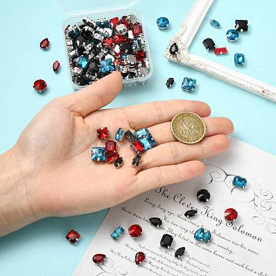 60Pcs 6 Styles Sew on Rhinestone RGLA-FS0001-22A-1