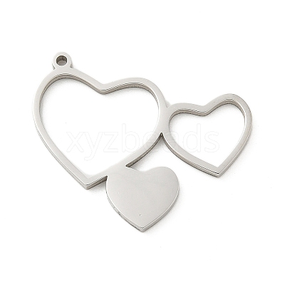 201 Stainless Steel Pendants STAS-R133-01P-05-1