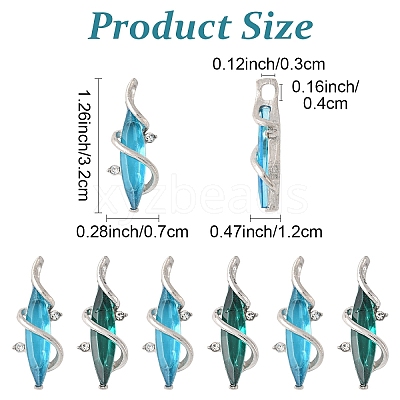 5Pcs Alloy Pendants FIND-YW0008-57A-1