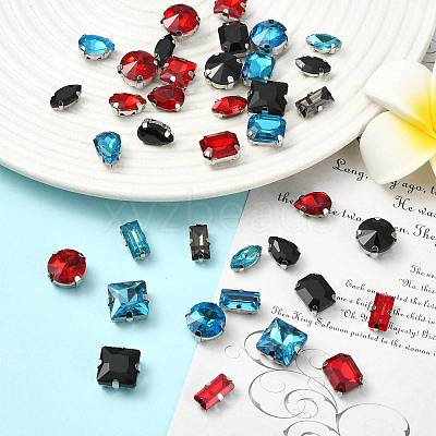 60Pcs 6 Styles Sew on Rhinestone RGLA-FS0001-22B-1