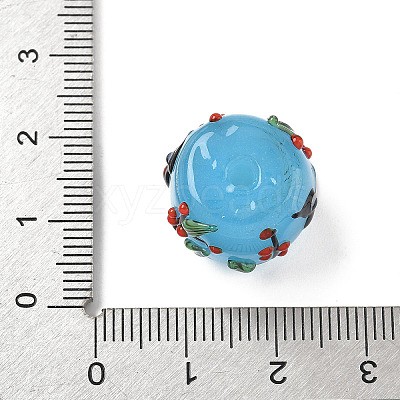 Handmade Lampwork Bumpy Beads LAMP-M025-01C-1