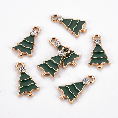 Eco-Friendly Alloy Enamel Pendants ENAM-T011-70-NR-1