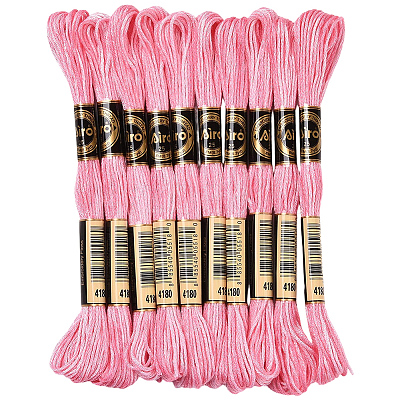 10 Skeins 6-Ply Polyester Embroidery Floss OCOR-CY0004-38F-1