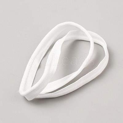 Flat Polyester Elastic Lip Trim Cord EW-WH0014-06B-1