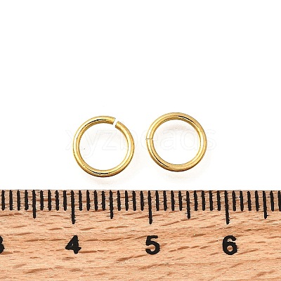 Brass Open Jump Rings KK-B147-03H-G-1