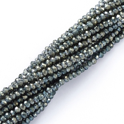 Electroplate Glass Beads Strands EGLA-F149-FR-02-1
