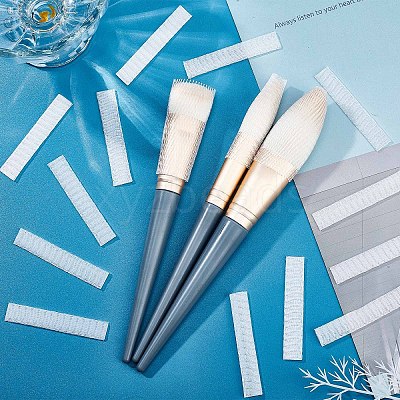 PE Makeup Brush Protector Reusable Expandable Mesh Cover MRMJ-WH0012-51-1