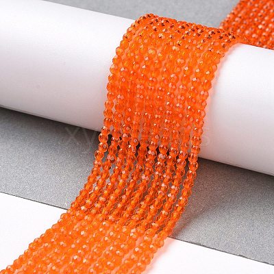 Transparent Glass Beads Strands GLAA-H021-04-26-1