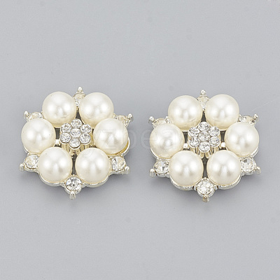 Alloy Rhinestone Flat Back Cabochons RB-S048-19S-1