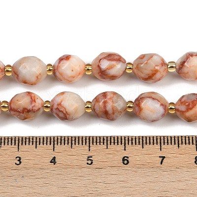 Natural Red Netstone Beads Strands G-N342-149I-15-1