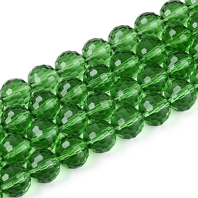 Transparent Glass Bead Strands GLAA-R095-10mm-30-1