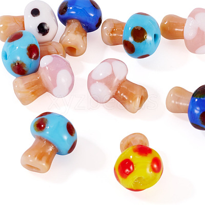 10Pcs Handmade Evil Eye Lampwork Beads LAMP-TA0001-95A-1