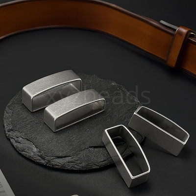 Stainless Steel Loop Keepers STAS-WH0031-42-1