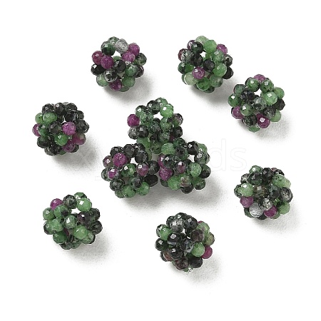 Natural Ruby in Zoisite Woven Beads GG-CBA2E9C-F11-01-1