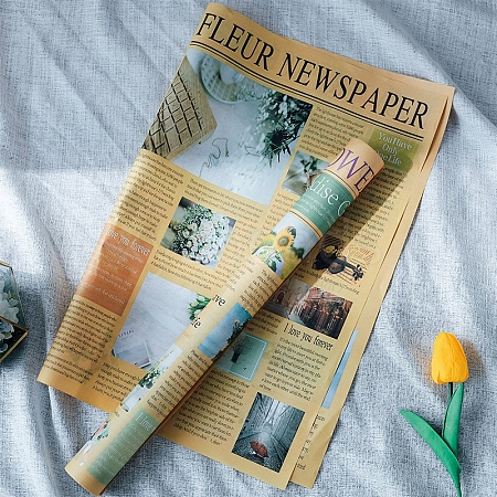 Newspaper Style Kraft Paper PW-WG16883-04-1